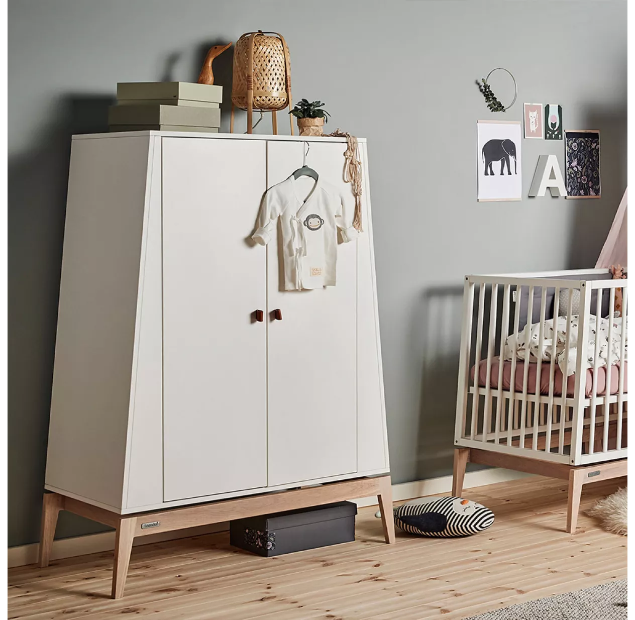 Leander Petite Armoire Luna - Blanc 4 Leander Petite Armoire Luna - Blanc – Image 2