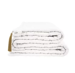 Plaid Tatami - Blanc