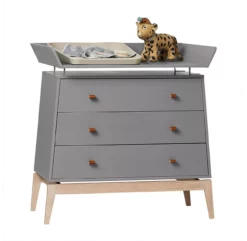 Leander Plan à Langer Pour Commode Luna - Gris -LES ENFANTS DU DESIGN Soldes plan a langer commode luna grise leander 3 1264x1234