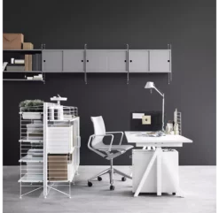 Plateau Bureau Pour Piètement - Blanc -LES ENFANTS DU DESIGN Soldes plateau bureau 120x78 white string 2 1264x1234