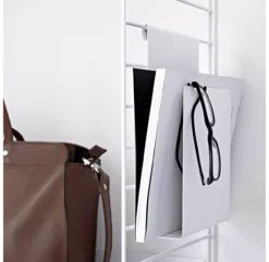 Porte-revues - Blanc -LES ENFANTS DU DESIGN Soldes porte magazines white string 3 1264x1234