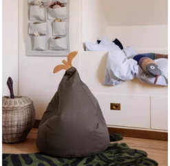 Ferm LIVING Pouf Poire - Kaki -LES ENFANTS DU DESIGN Soldes pouf poire brun ferm living 3 1264x1234