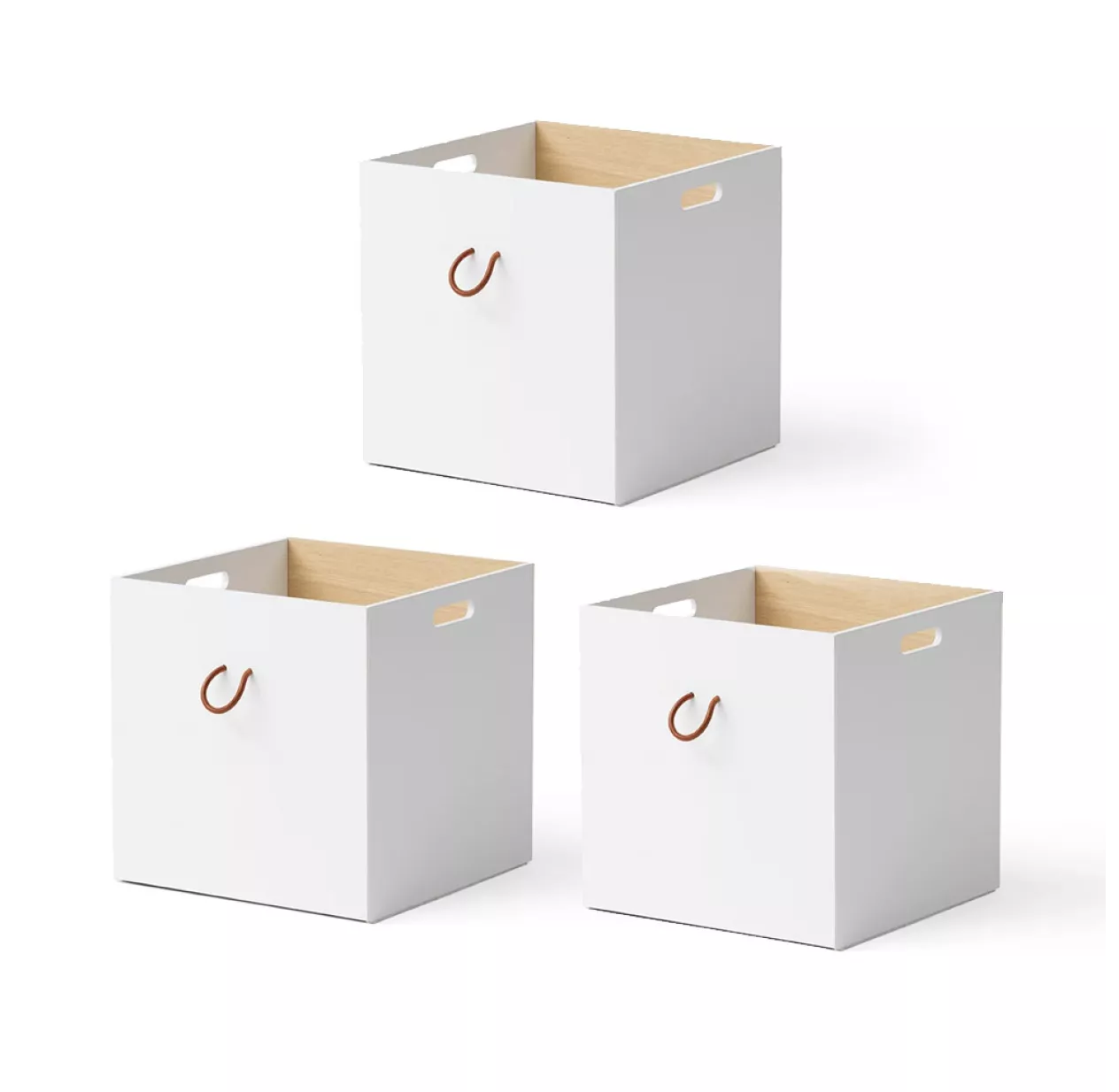 Set De 3 Caissons - Chêne/Blanc 3 Set De 3 Caissons - Chêne/Blanc – Image 2