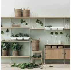 Etagère Bowl 78 X 30 Cm - Blanc -LES ENFANTS DU DESIGN Soldes string bowl shelf 2 1264x1234