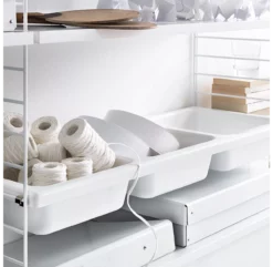 Etagère Bowl 78 X 30 Cm - Blanc -LES ENFANTS DU DESIGN Soldes string bowl shelf 3 1264x1234