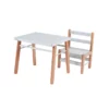 Table Gabriel Et Chaise Enfant Louise - Blanc -LES ENFANTS DU DESIGN Soldes table gabriel chaise louise combelle hetre blanc combelle 1 1264x1234