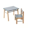 Table Gabriel Et Chaise Enfant Louise - Bleu Gris