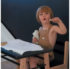 Table Gabriel Et Chaise Enfant Louise - Gris -LES ENFANTS DU DESIGN Soldes table gabriel chaise louise combelle hetre gris combelle 3a 1264x1234