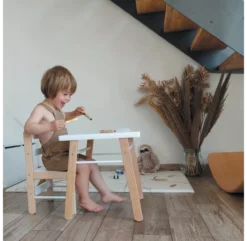 Table Gabriel Et Chaise Enfant Louise - Vieux Rose 9 Table Gabriel Et Chaise Enfant Louise - Vieux Rose -LES ENFANTS DU DESIGN Soldes table gabriel chaise louise combelle hetre vieux rose combelle 3a 1264x1234