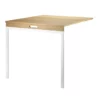 Table Murale Pliante - Chêne / Blanc -LES ENFANTS DU DESIGN Soldes table murale pliante oak white string 1 1264x1234