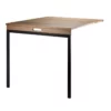 Table Murale Pliante - Noyer / Noir