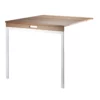 Table Murale Pliante - Noyer / Blanc