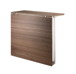 Table Murale Pliante - Noyer / Blanc -LES ENFANTS DU DESIGN Soldes table murale pliante walnut white string 2 1264x1234
