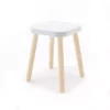 Tabouret Carré évolutif - Blanc/Bouleau -LES ENFANTS DU DESIGN Soldes tabouret oeuf nyc blanc bouleau 1 1264x1234