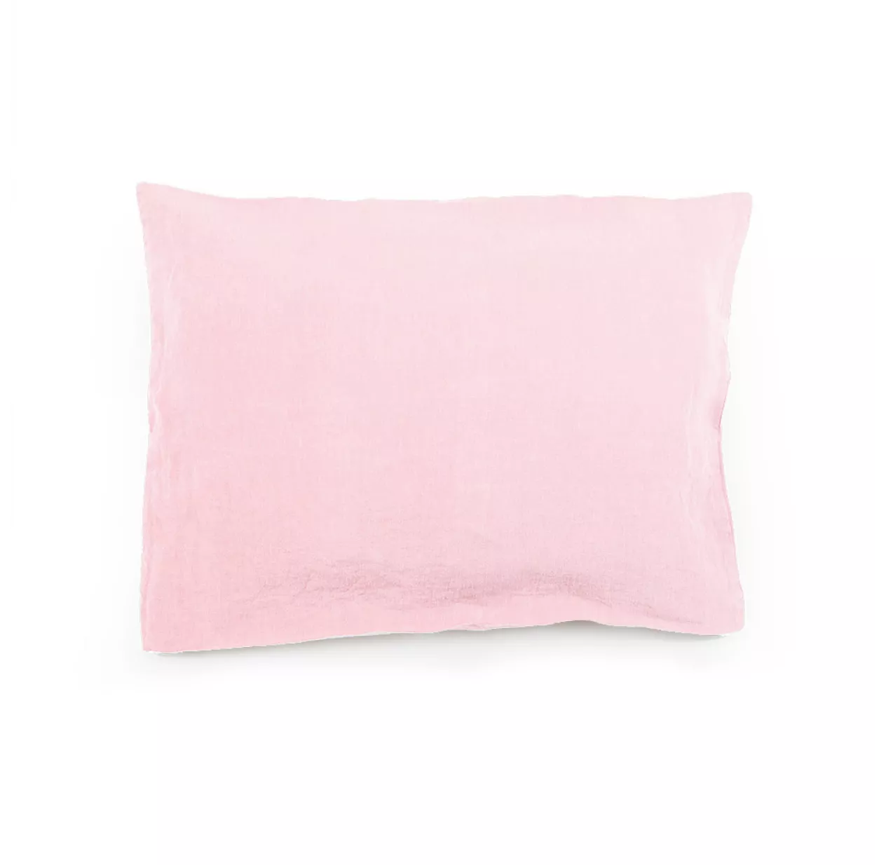 Taie D'oreiller En Lin 50 X 60 - Rose Pâle 3 Taie D'oreiller En Lin 50 X 60 - Rose Pâle