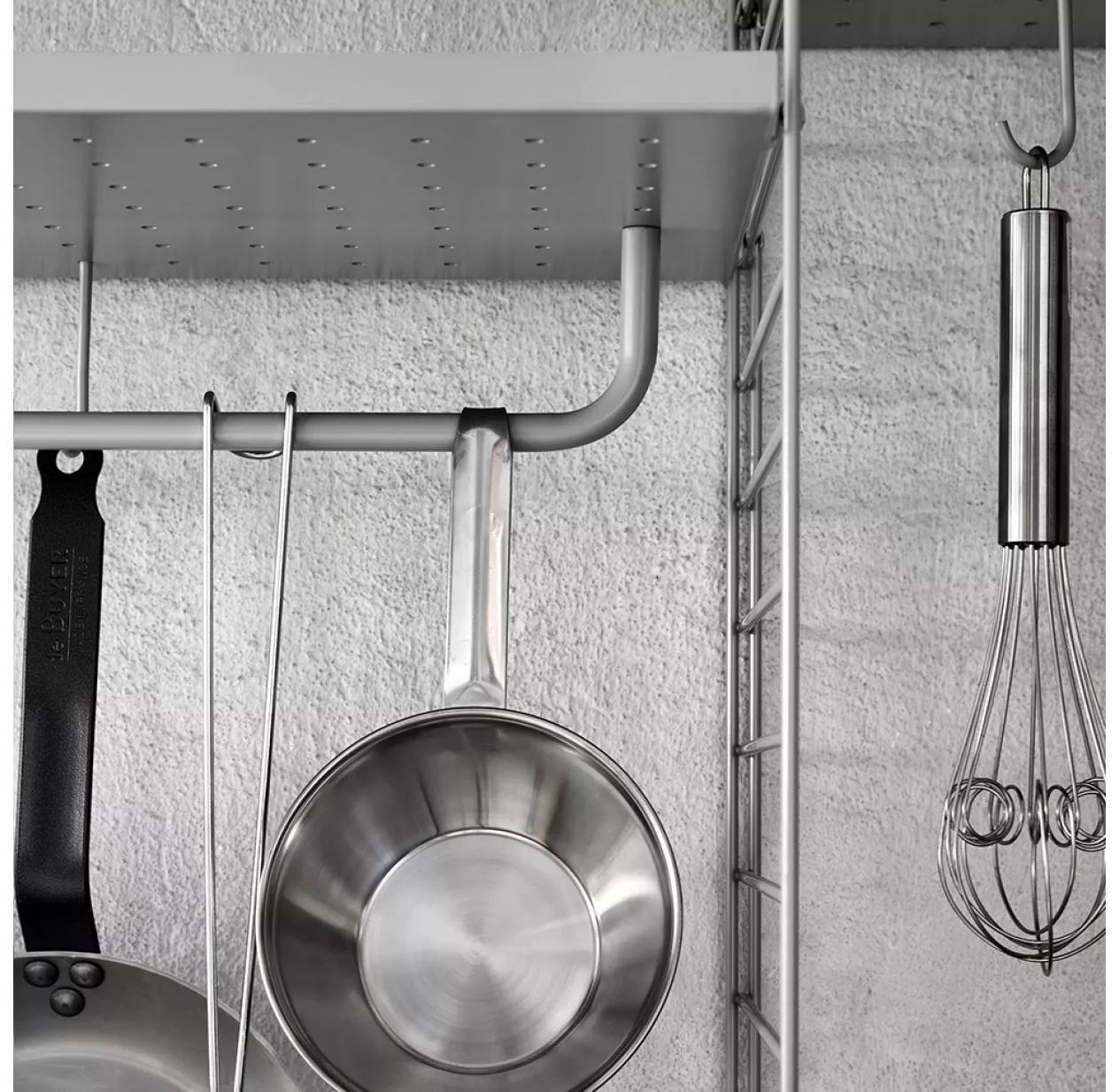 Tige 78 Cm Pour étagère En Métal - Gris 4 Tige 78 Cm Pour étagère En Métal - Gris – Image 2