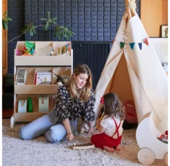 Toy Store Coffre à Jouets - Blanc/Bouleau -LES ENFANTS DU DESIGN Soldes toy store coffre jouets bouleau oeuf 1 1264x1234