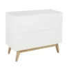 Commode à Langer 4 Tiroirs Trendy - Blanc 2 Commode à Langer 4 Tiroirs Trendy - Blanc -LES ENFANTS DU DESIGN Soldes trendy blanc commode quax 1 1264x1234