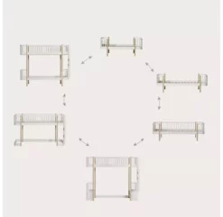 Lit Superposé Wood Original - Chêne -LES ENFANTS DU DESIGN Soldes wood bed wheel 1264x1234